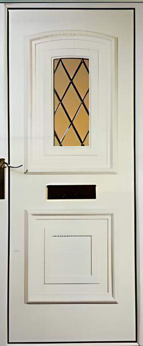 Porte blanche design Orne